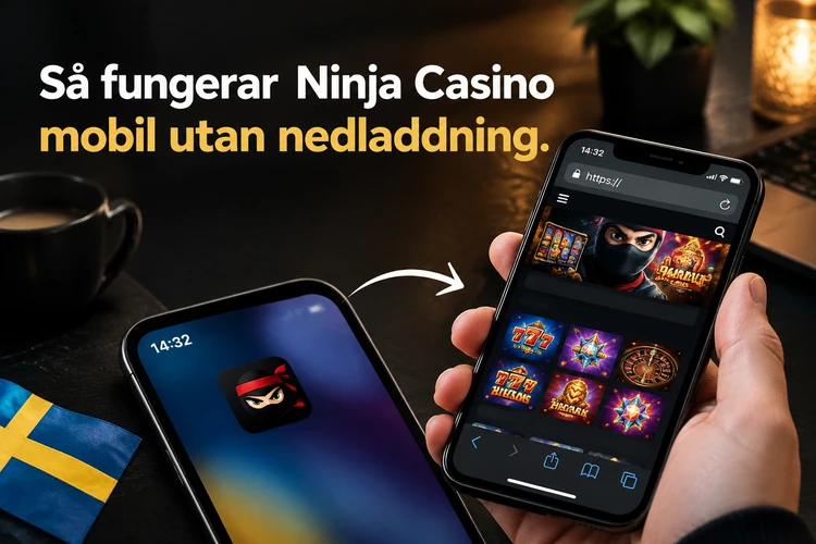 Så fungerar Ninja Casino mobil utan nedladdning