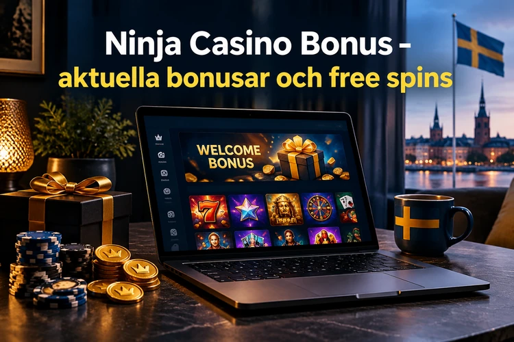 Ninja Casino Bonus - aktuella bonusar och free spins